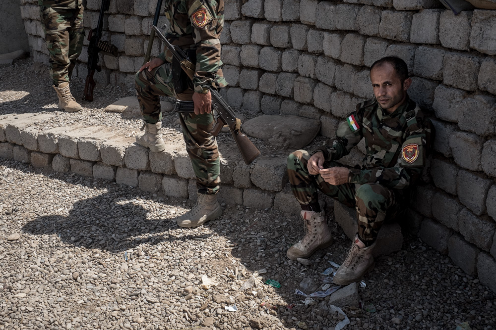 Peshmerga offensive during the liberation of the Turkmen village of Bashir, southern Kirkuk Province, April 30, 2016. (Photo: Kurdistan24/Alexandre Afonso)